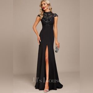 New NWT Jjs house black evening dress black size 12 gorgeous formal Holidays